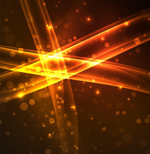 Linhas de energia ondas brilhantes no vetor escuro fundo abstrato vetor negócios ou tecnologia apresentação modelo folheto ou padrão de panfleto ou banner geométrico da web