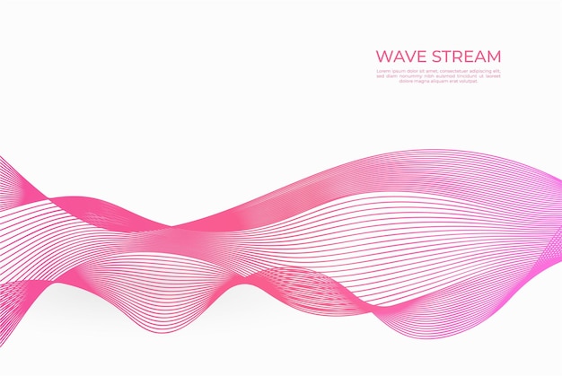 Linhas de ondas dinâmicas modernas coloridas fundo textura padrão design vetorial