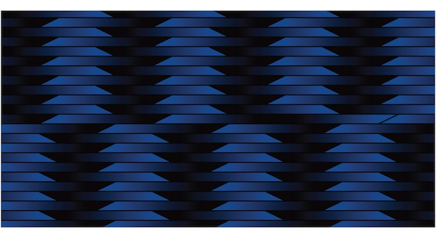 Linhas e tiras horizontais abstratas de fundo azul e preto