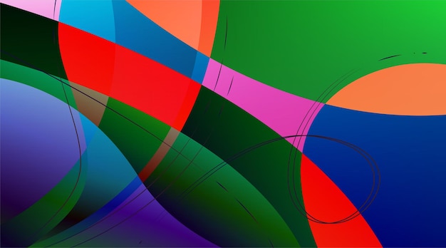 Linhas irregulares coloridas de fundo abstrato