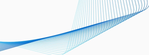 Linhas mínimas azuis e brancas abstrato fundo tecnológico futurista