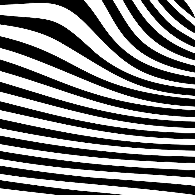 Linhas pretas onduladas abstratas sem costura