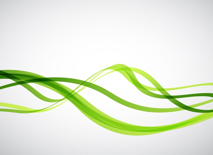 Vetor linhas verdes resumo de fundo vector