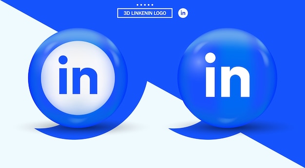 Vetor linkedin logo in circle logotipo de mídia social de estilo moderno
