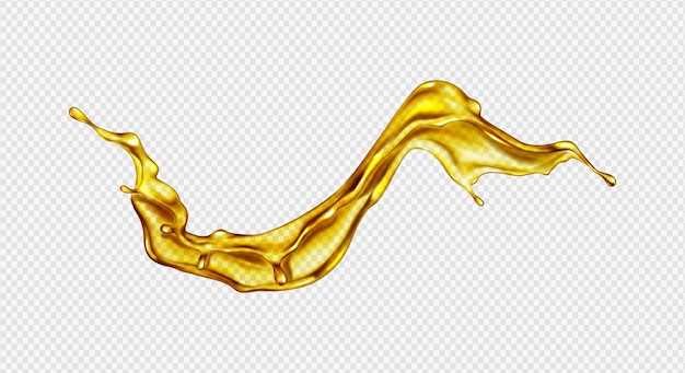 líquido amarelo sobre um fundo transparente