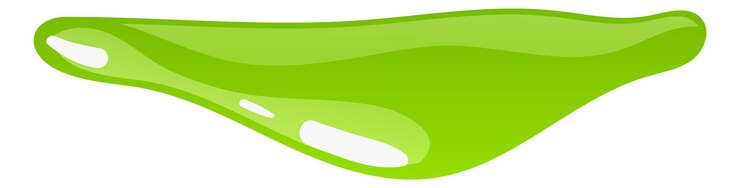 Vetor líquido verde pegajoso elemento fluido de lodo elástico