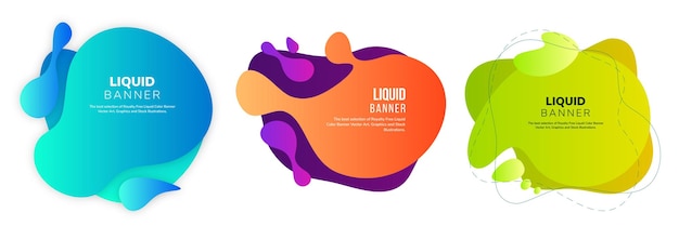 Liquify Fluid Color Banner Background