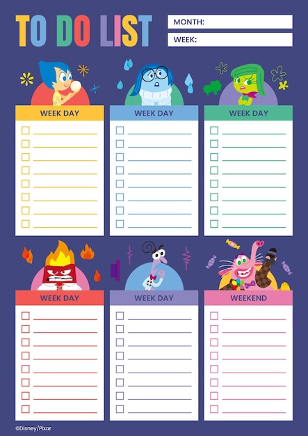 Lista de Divertida Mente