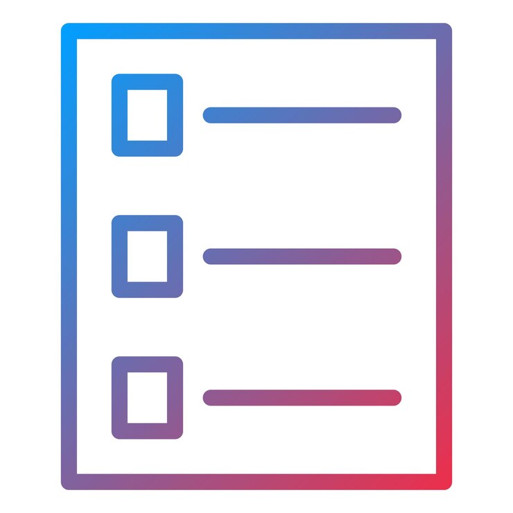 Vetor lista de verificação de design vetorial estilo de ícone