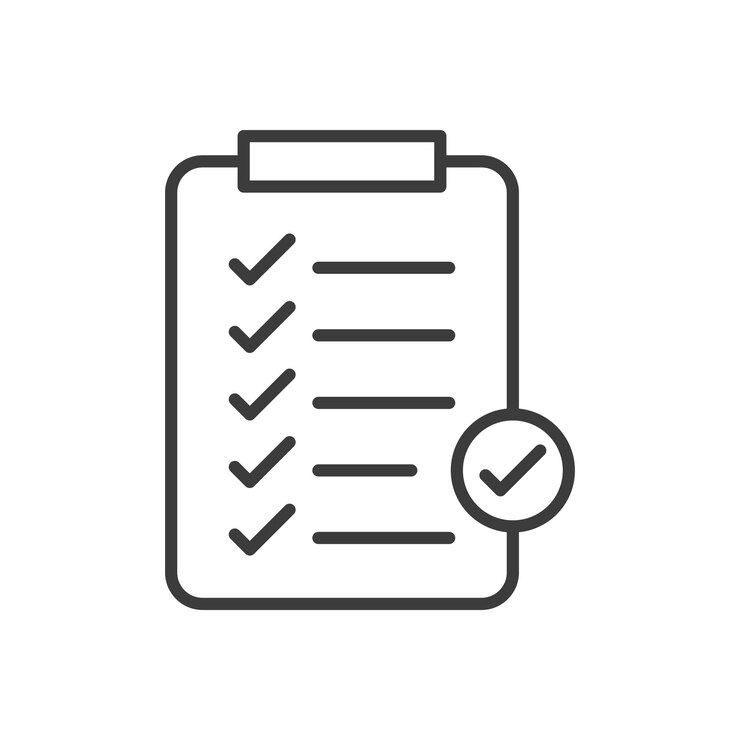 Vetor lista de verificação de ícones lista de verificação documento clipboard símbolo vetor relatório de teste papel signo escritório verificação lista de agenda ícone lista de controle de qualidade com caixa de verificação
