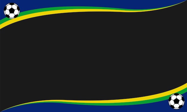 Listras da bandeira do Brasil de fundo Vector. Adequado para usar no dia da copa de futebol de design