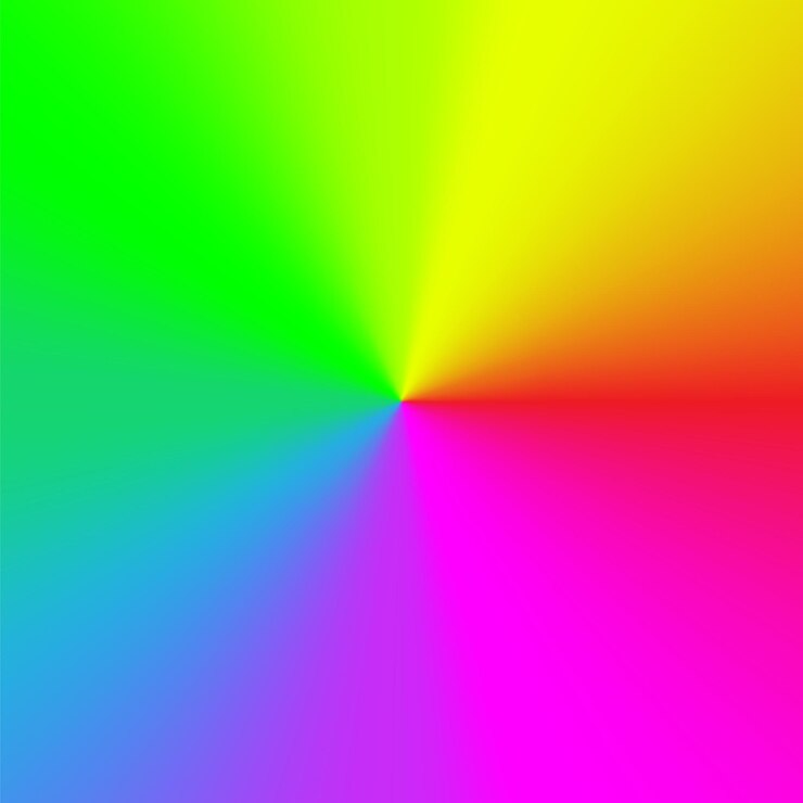 Vetor livre fundo radial de gradiente multicolor com cores vibrantes do arco-íris em arte vetorial