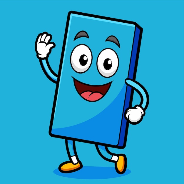 Livro colorido desenhado à mão mascote personagem de desenho animado adesivo ícone conceito ilustração isolada