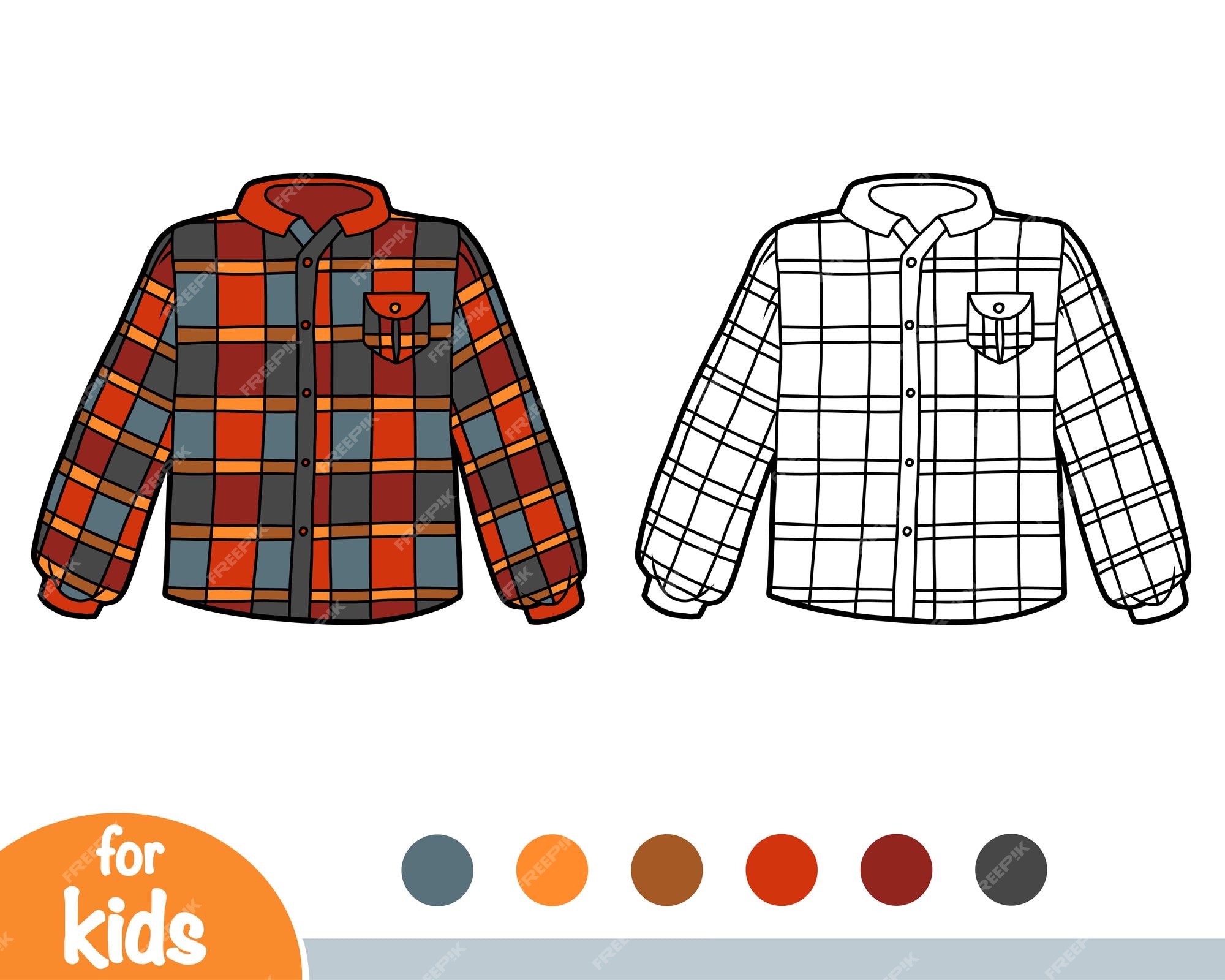 Desenho de Camisa xadrez para colorir  Desenhos para colorir e imprimir  gratis