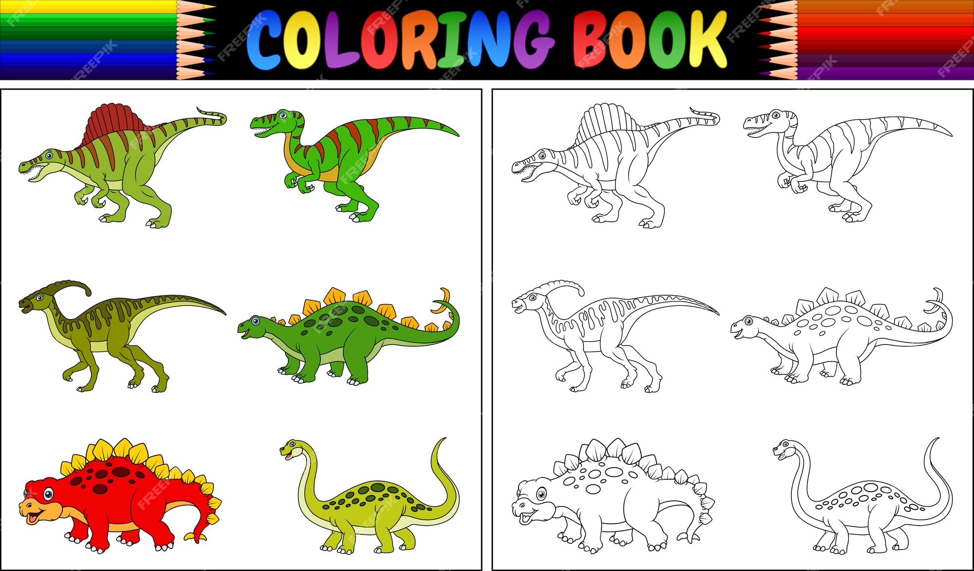 Ilustração Do Livro De Colorir Dos Desenhos Animados Velociraptor Royalty  Free SVG, Cliparts, Vetores, e Ilustrações Stock. Image 66653279