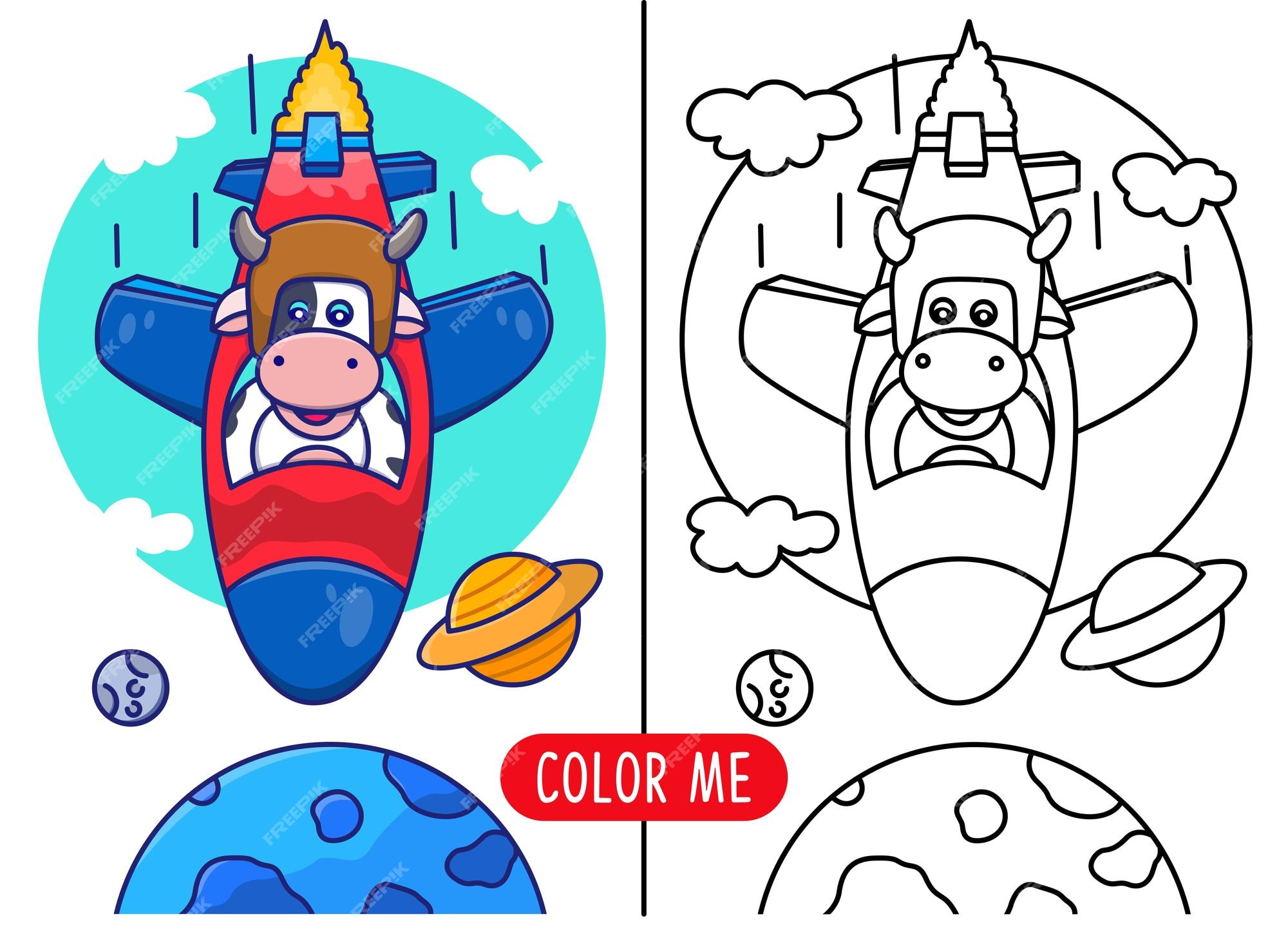 Desenho de Moto espacial para Colorir - Colorir.com