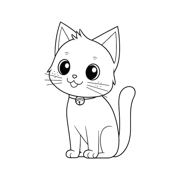 ilustração de gatinhos de desenho animado. focinhos fofos de gatos para  livros infantis, jogos, cartões postais. 8151199 Vetor no Vecteezy