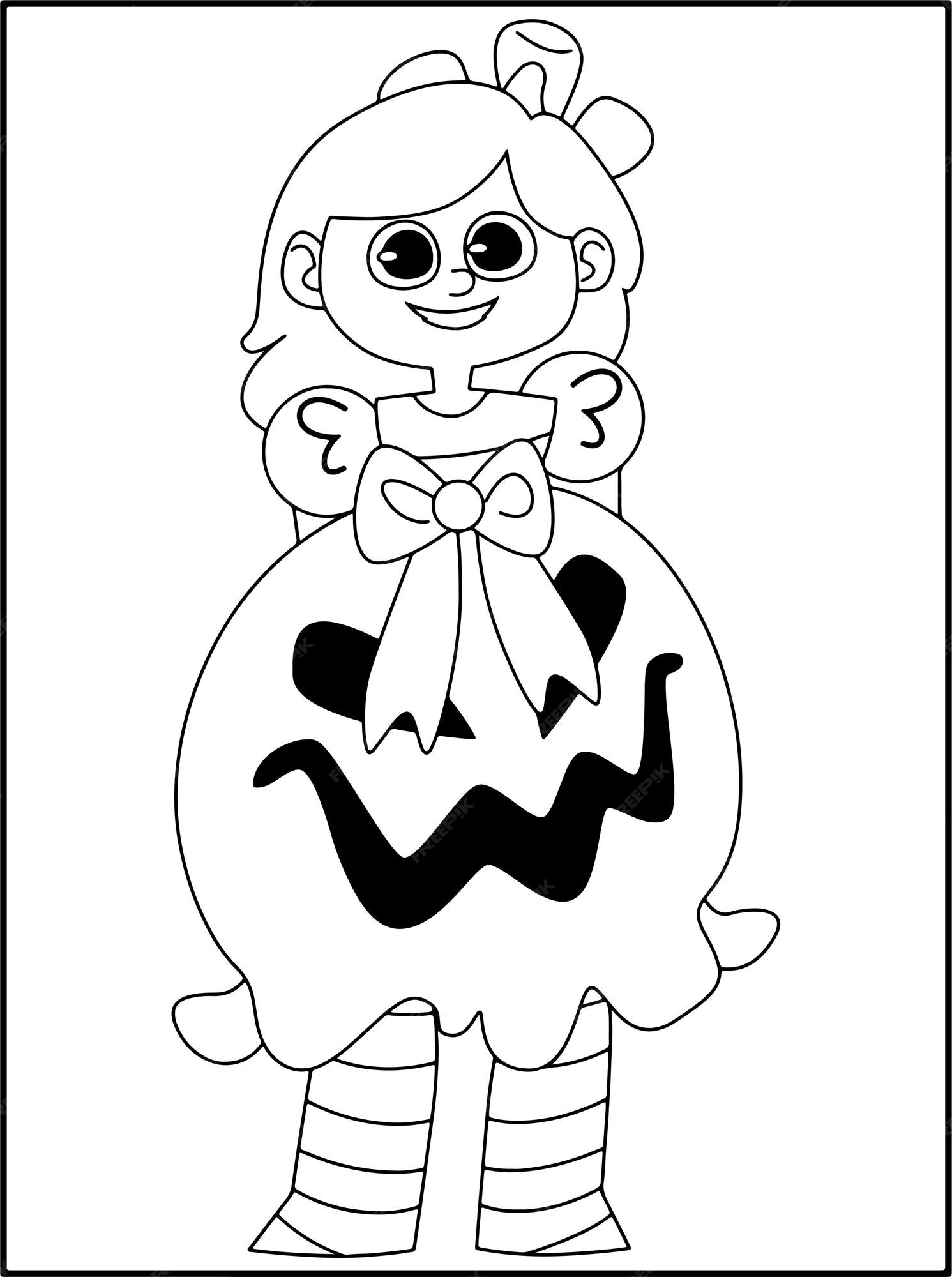 Livro de colorir de halloween para crianças