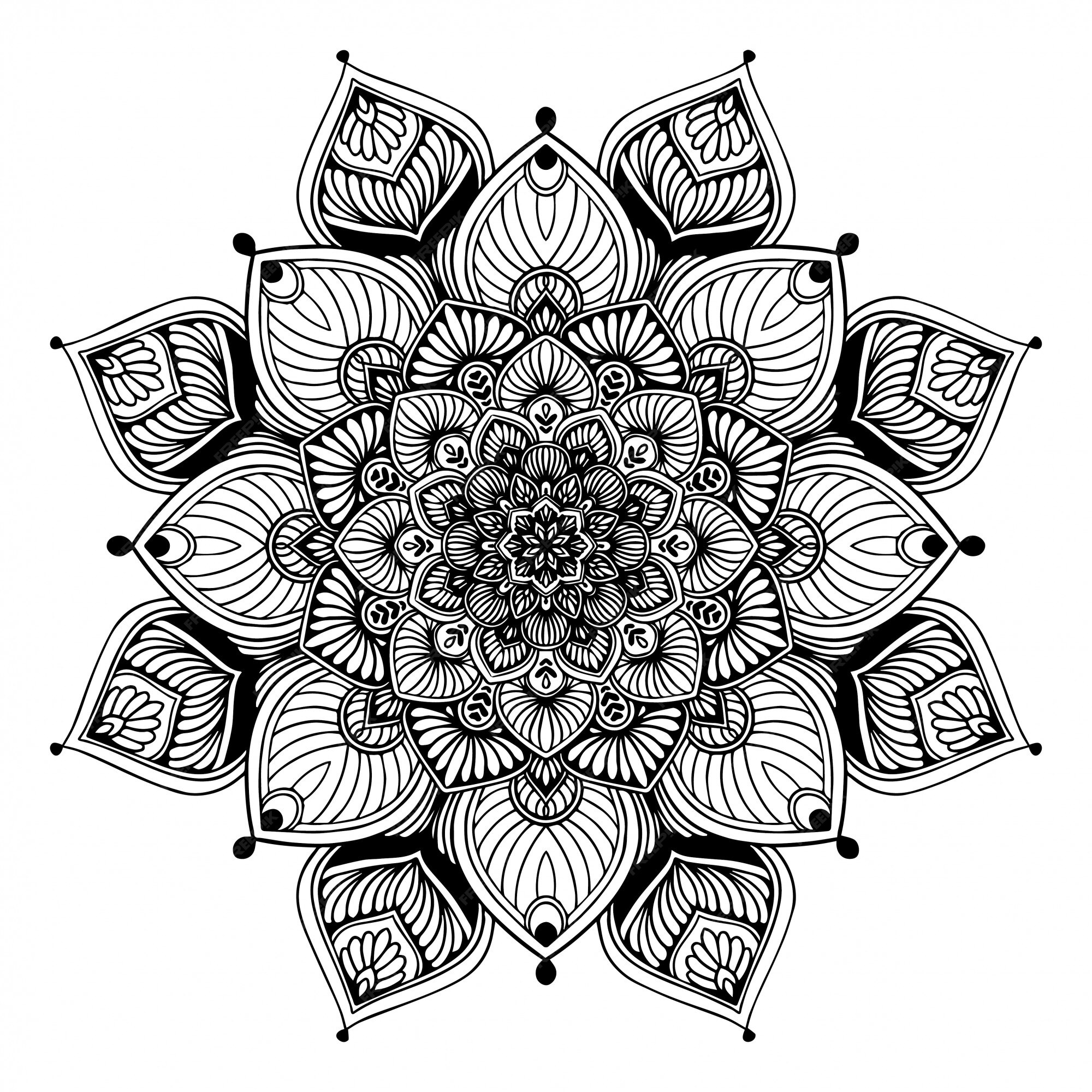 Mandalas terapêuticas - para colorir