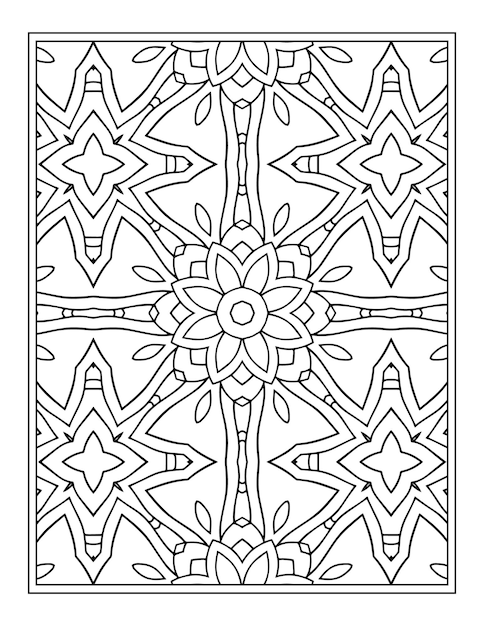 Livro de colorir floral para adulto mandala de flores para colorir