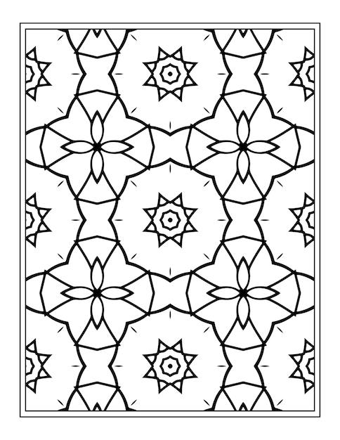 Livro de colorir floral para adulto mandala de flores para colorir