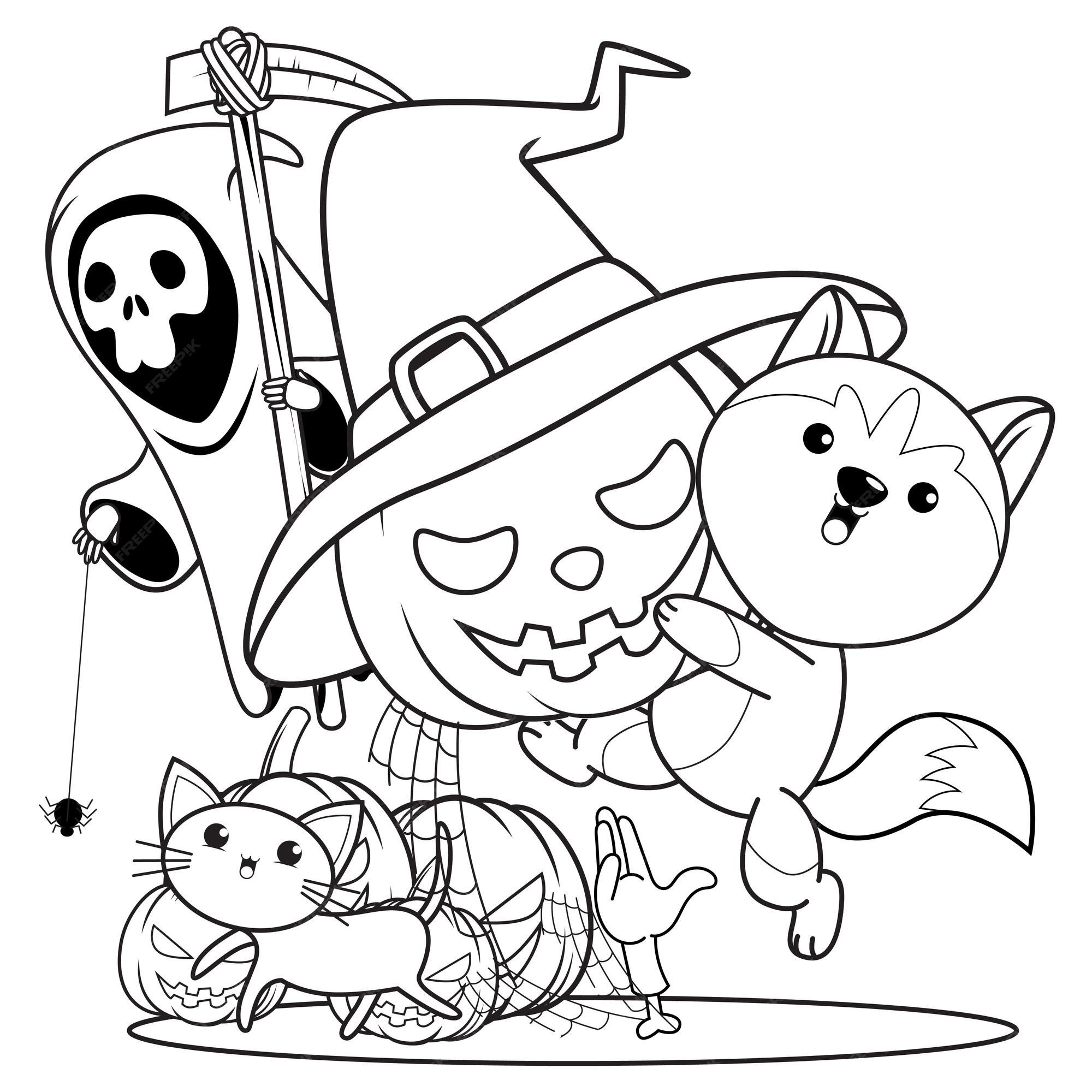 Desenho De Livro Para Colorir Com Um Lindo Animado Leão Bruxa Halloween Em  Frente à Lua PNG , Desenho De Carro, Desenho De Desenho Animado, Desenho De  Livro PNG Imagem para download