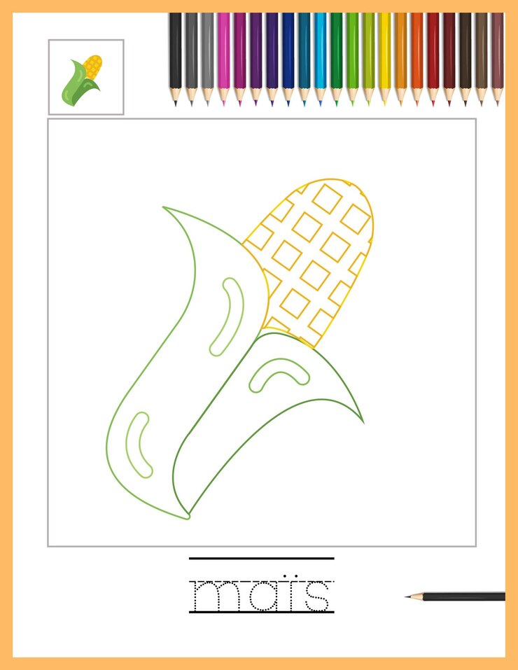 Vetor livro de colorir ilustração escrita à mão alfabeto