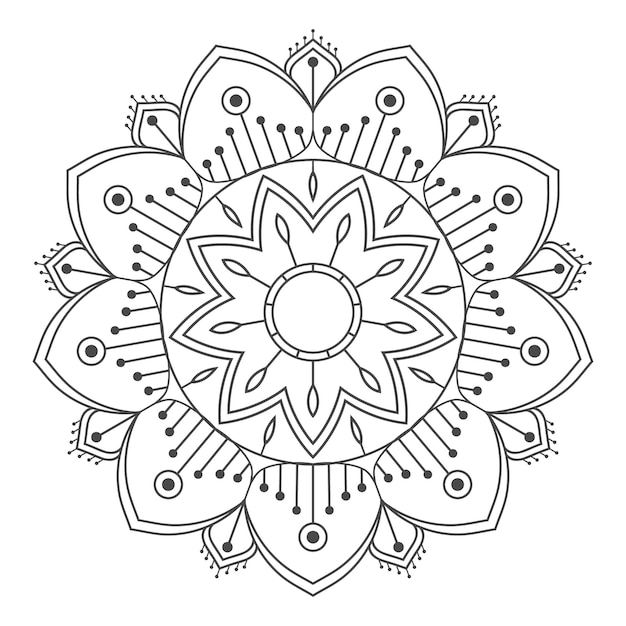 Livro de colorir mandala para crianças