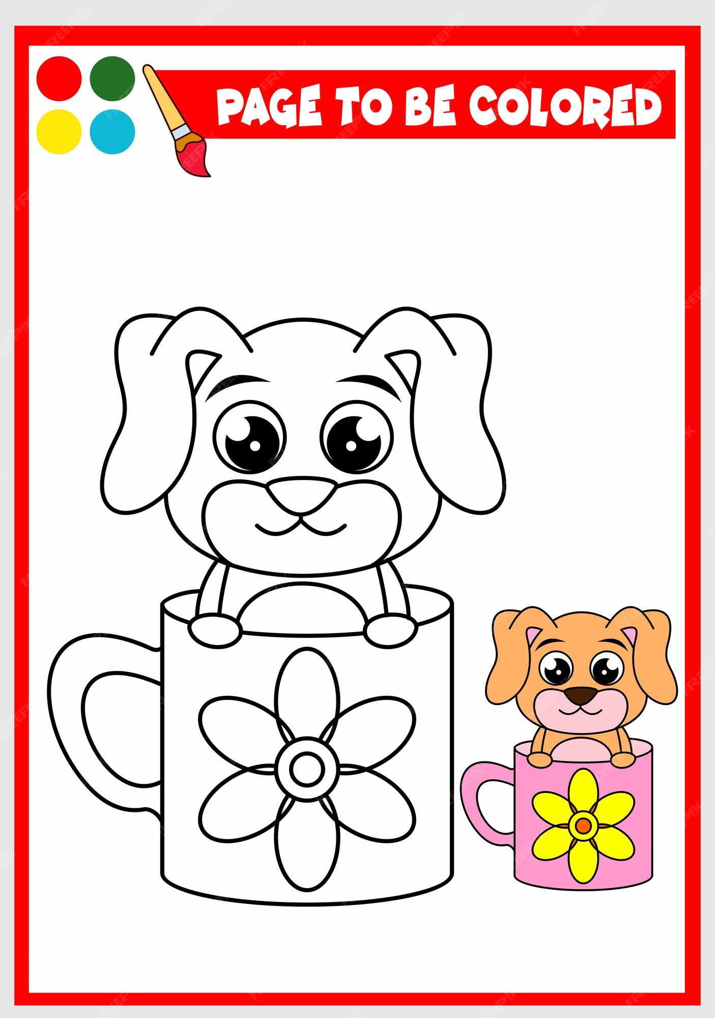 permite colorir o livro de colorir animais fofos para crianças pequenas.  jogo de educação para crianças. pintar o cordeiro 11570087 Vetor no Vecteezy