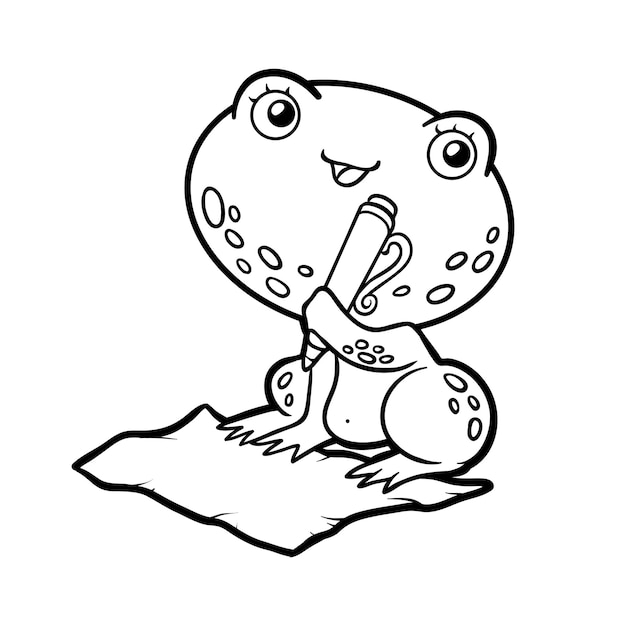 ilustração de desenho de mão vetorial editável de tiranossauro rex ou t-rex.  página para colorir infantil e livro para colorir 14947581 Vetor no Vecteezy