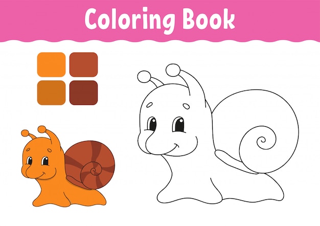 Livro de colorir para crianças. personagem alegre ilustração vetorial estilo bonito dos desenhos animados. página de fantasia para crianças.