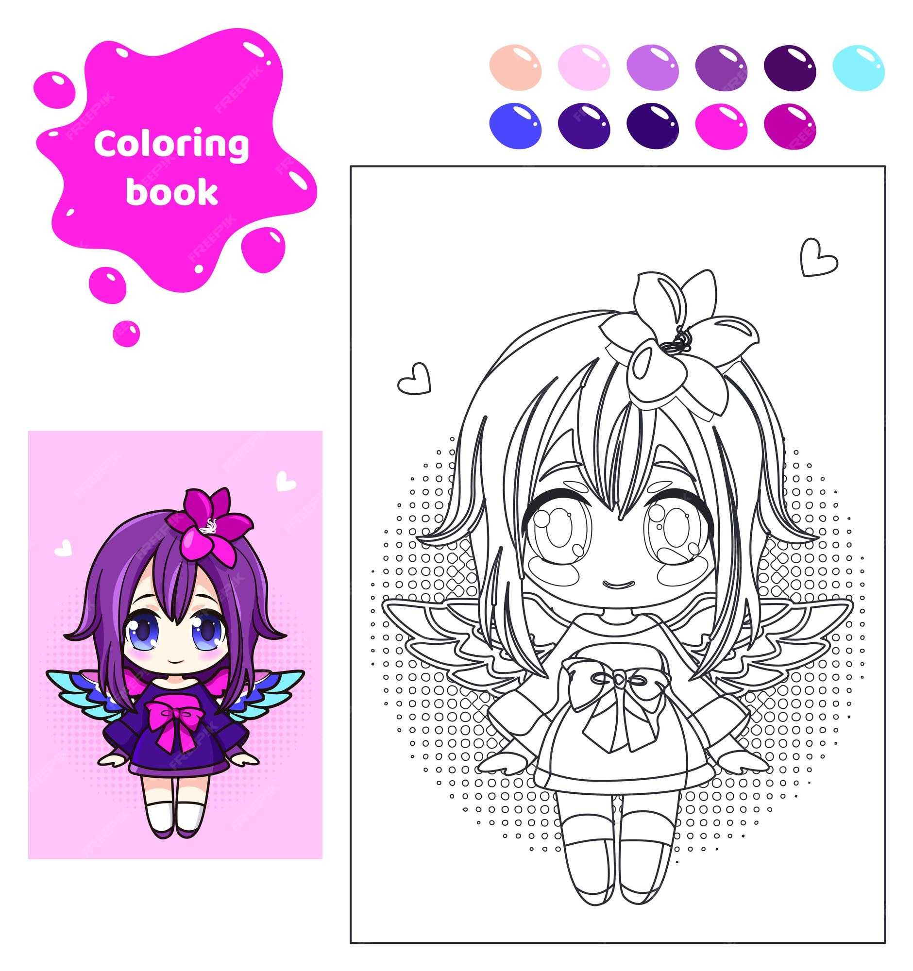 Desenhos para colorir de Pretty Girl Gacha Life - Desenhos para