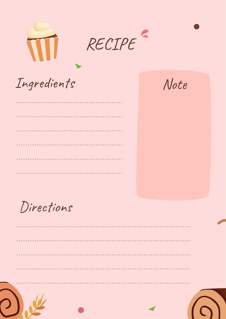 Livro de receitas papel manteiga