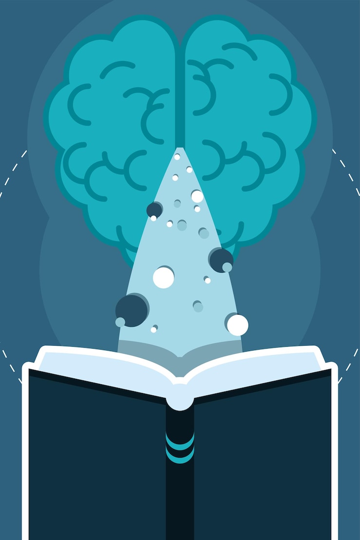 Vetor livro e brainstorming