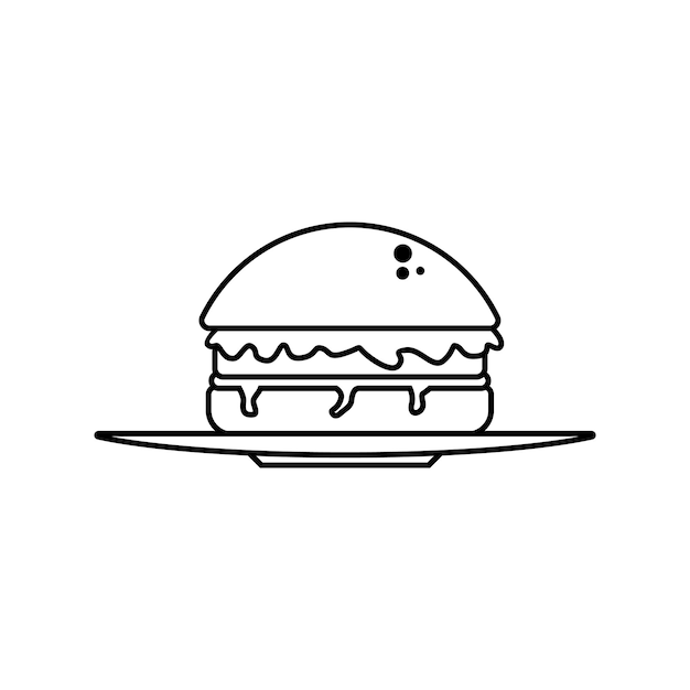 Desenho de Hamburguer completo para Colorir - Colorir.com