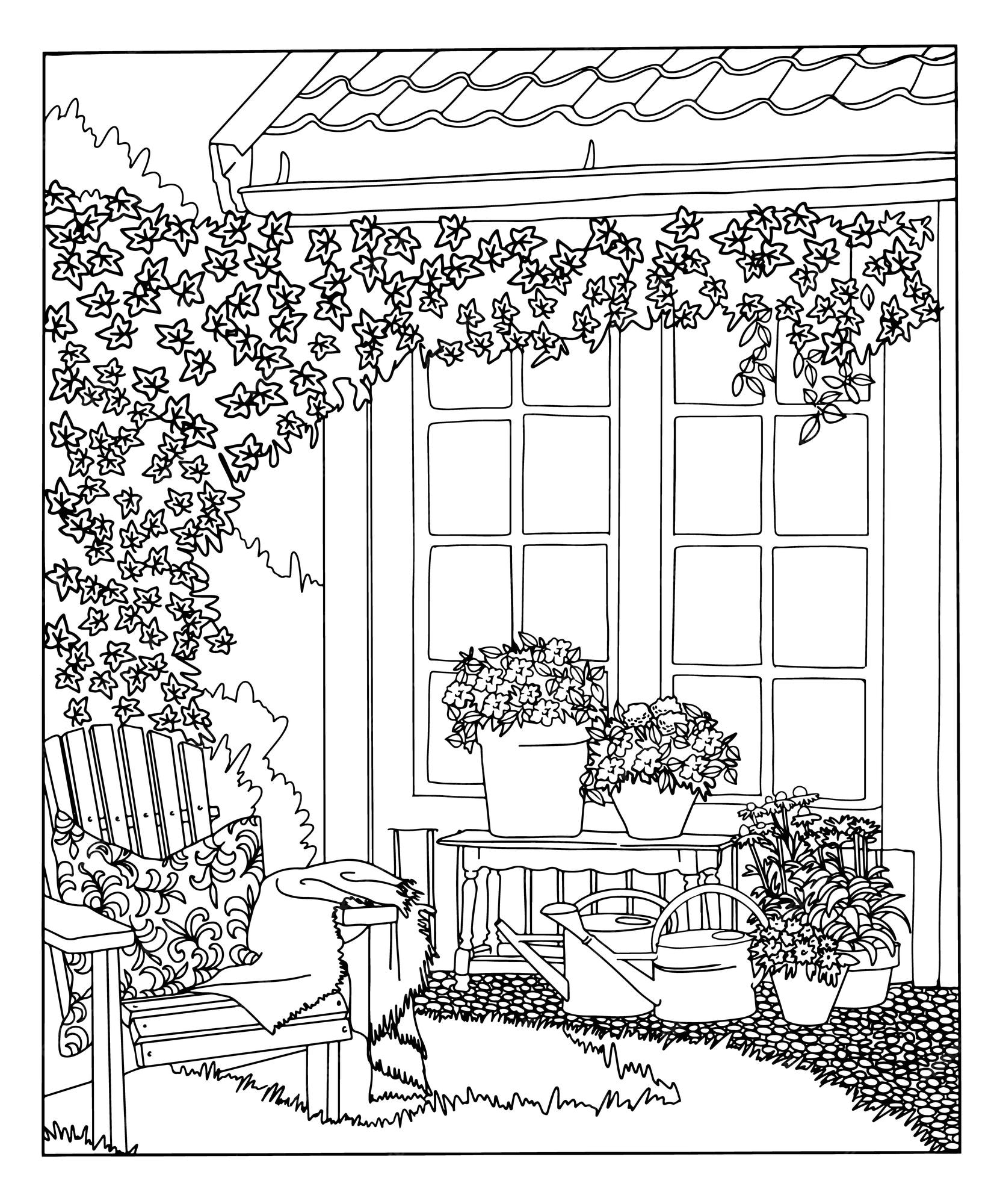 Livro Para Colorir Da Grama E Dos Desenhos Animados Das Flores Para  Crianças Ilustração do Vetor - Ilustração de jardim, desenho: 54050405