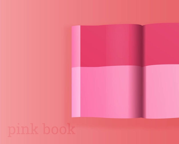 Vetor livro rosa