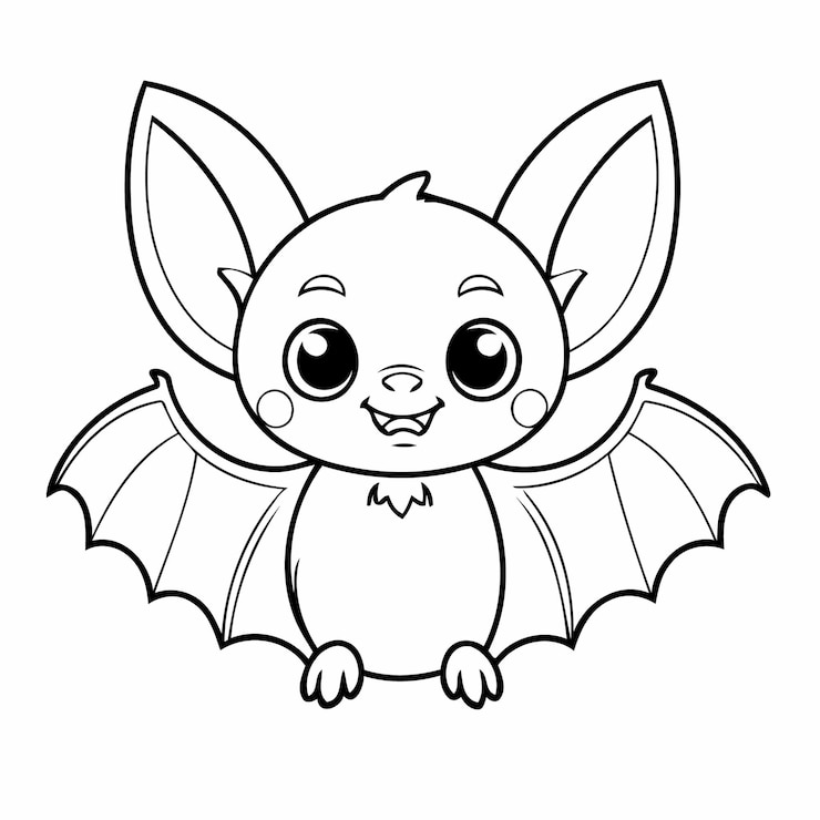Vetor livros de desenhos animados de morcego para crianças