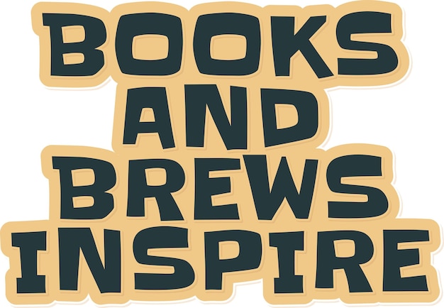 Livros e cervejas inspiram design vetorial de letras