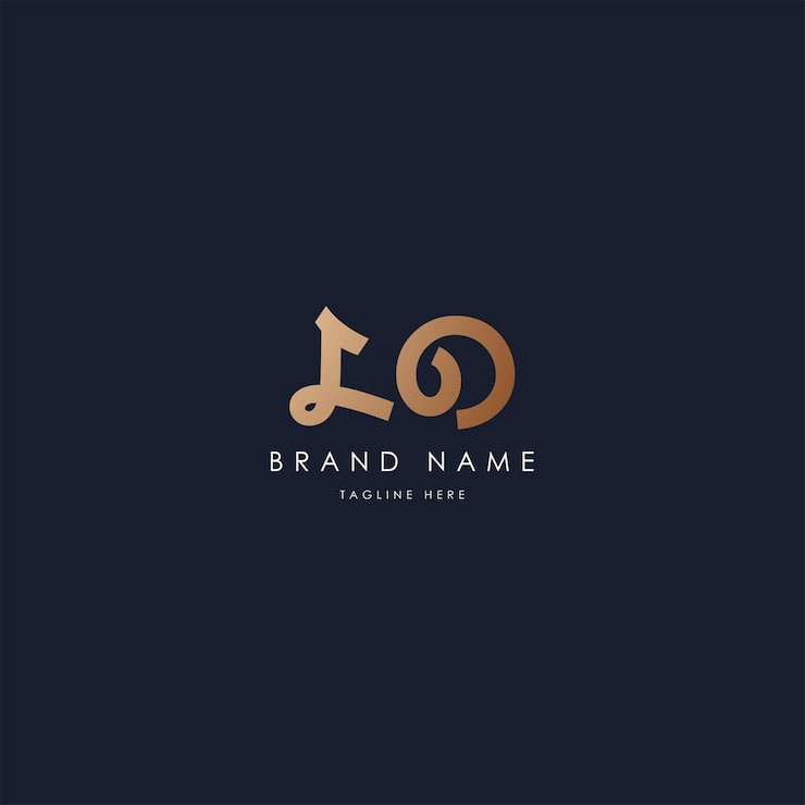 Vetor lo design de logotipo vetorial criativo e moderno