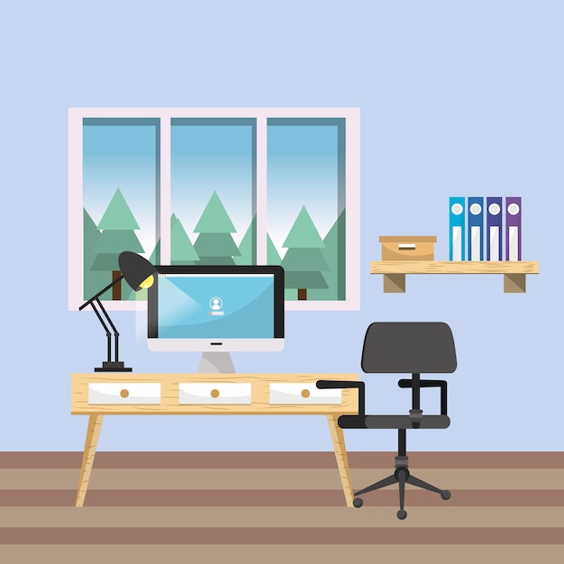 Local de trabalho e escritório
