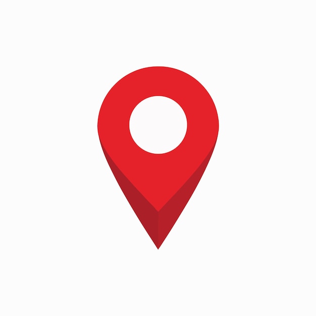 Localização do pin vermelho