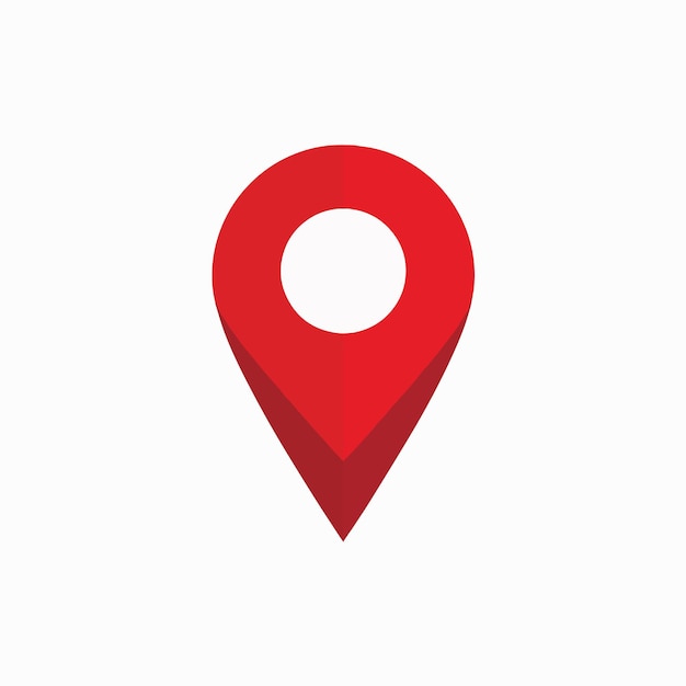Localização do pin vermelho