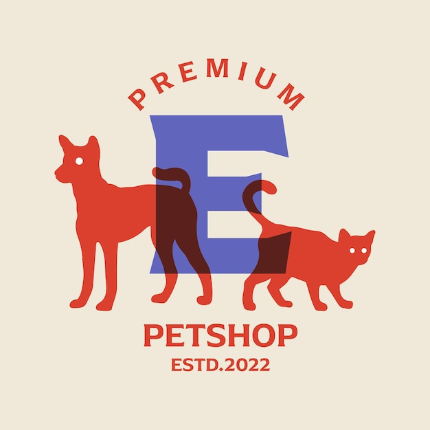 Logo alphabet e petshop