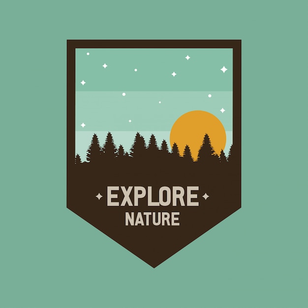 Logo Badge Outdoor Advanture Expedition