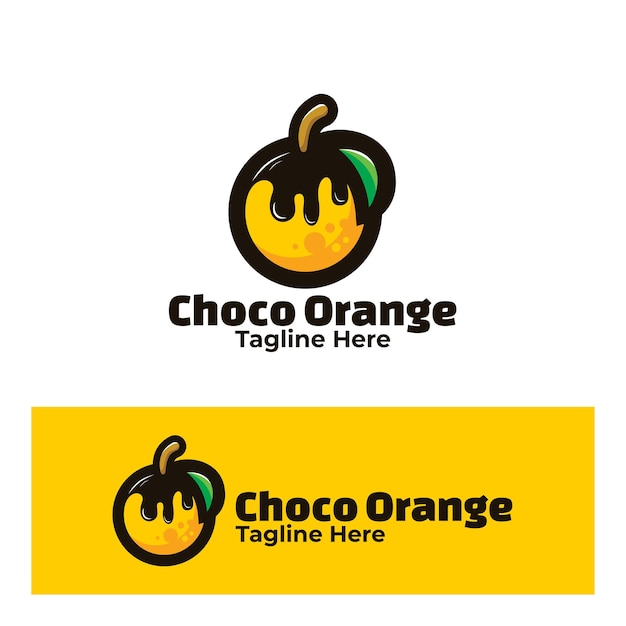 Logo choco ilustração de arte laranja