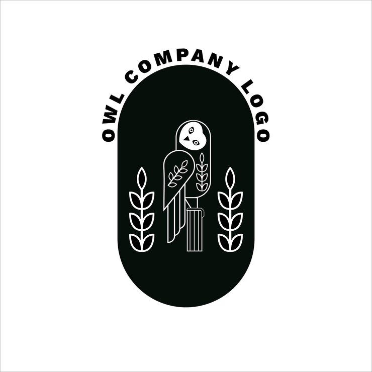 Logo da coruja escura