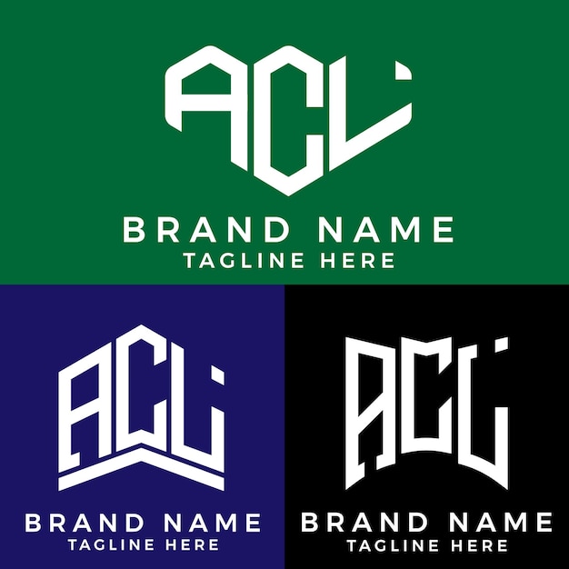 Vetor logo da letra acl. acl melhor imagem vetorial. design de logotipo acl monogram para empreendedores e empresas.