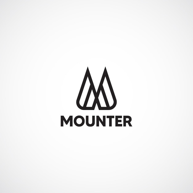 Logo da letra m mounter