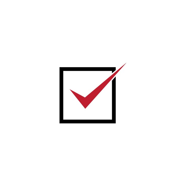 Vetor logo da marca de verificação